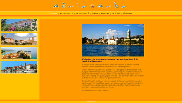 Adria Arba Ferienapartments auf der kroatischen Insel Rab